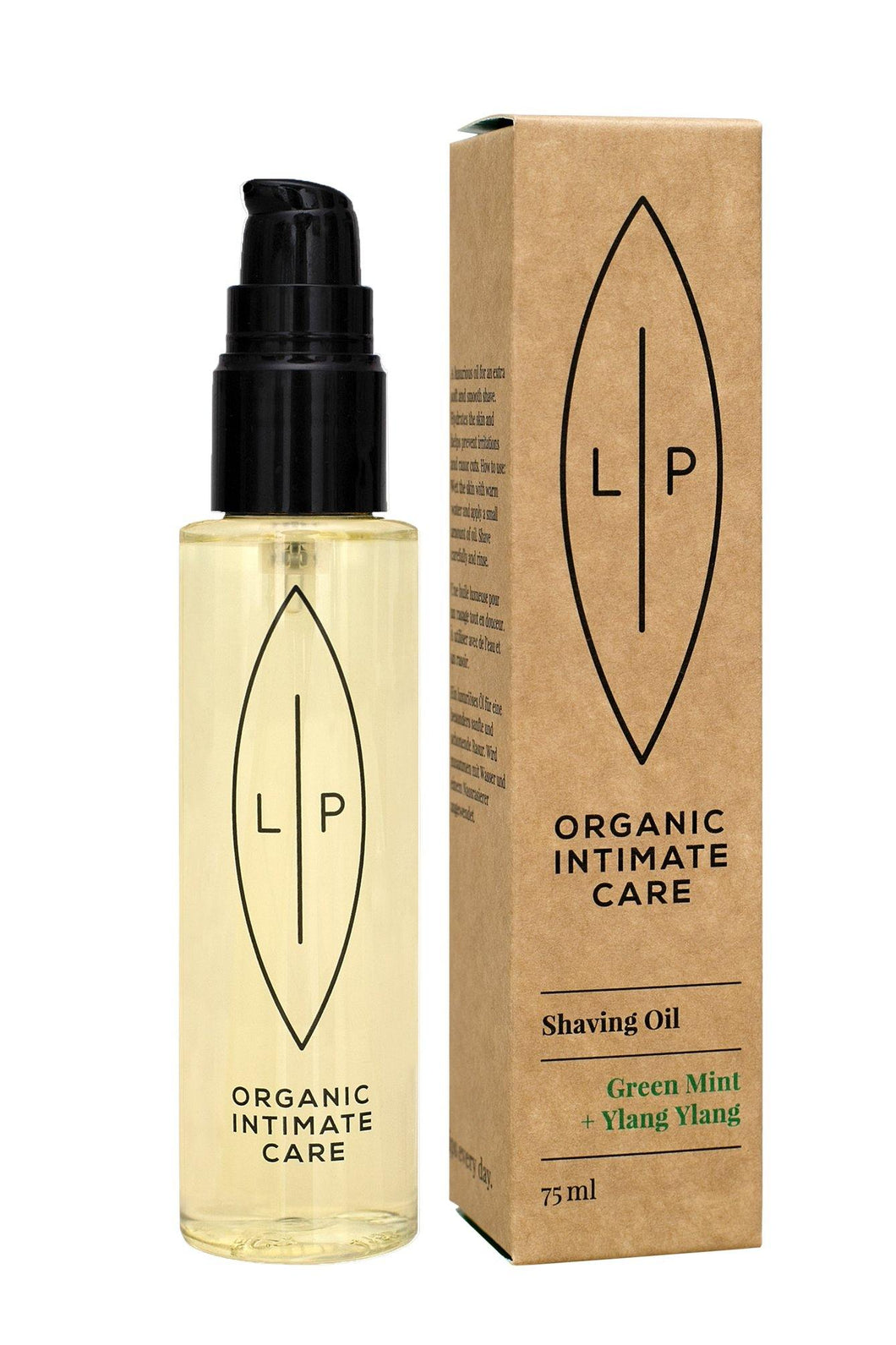 LIP Organic Shaving Oil, Green Mint + Ylang Ylang - Holistic Boutique